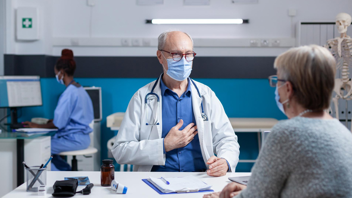 Patient consulting a general physician at ABM Hospital